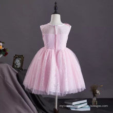 new design lace sweet girls baby frock design pictures with pink color